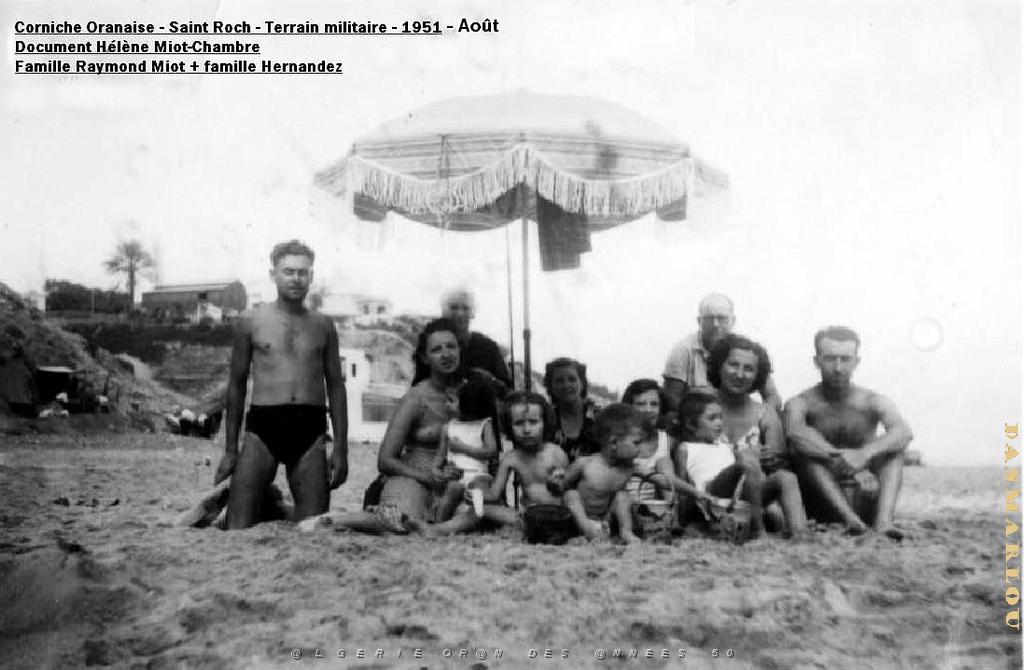 PLAGE DE ST ROCH  Haut Droite Albert Rodriguez Plus famille Hernandez ils habitaient rue Corneille.JPG